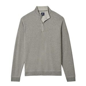 Johnnie-O Mens XXL Hanks Quarter Zip Pullover Rhino Gray Long Sleeve NWT